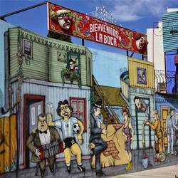 city tour 11) Sued stadt Buenos Aires  mit Boca Juniors Fussball Stadium Stadtrundfahrt Buenos Aires